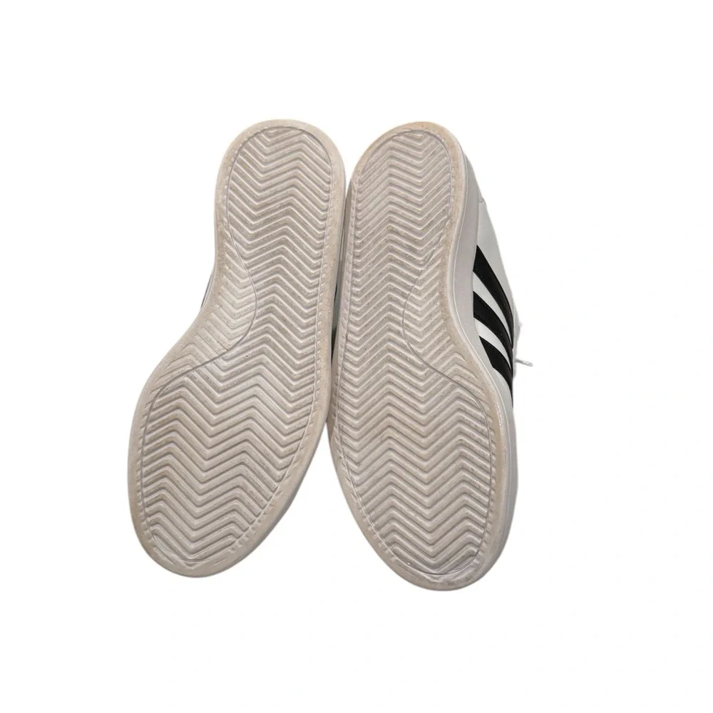 Adidas Grand Court 2.0 Cloudfoam White 3 Stripe Low Top Sneakers 9 - Picture 7 of 9